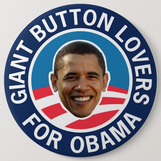 Riesige Knopf-Liebhaber für Obama Button (Vorderseite)