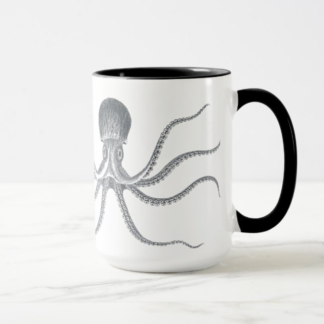 Riesige Kraken-Seeentwurf Tasse (Rechts)