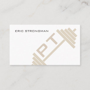 Riesige Logo Barbellabdeckung Visitenkarte