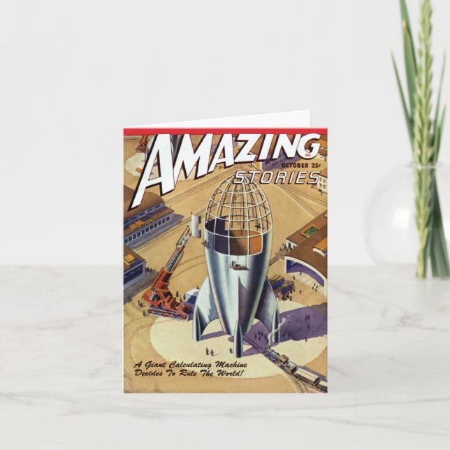 Riesige Maschinen-filmische Gruß-oder Karte (Vorderseite)