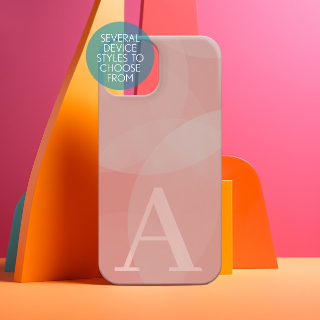 Riesige Monogramm - Dänische Pastelle Kreise und W Samsung Galaxy Hülle (Personalized Phone Case - Pick Your Device Style and Customize the Design)