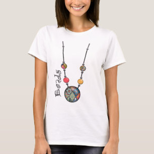Riesige Perlen-Halskette Mehrfarben    2 T-Shirt