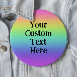 Riesige Personalisierte Regenbogenschaltfläche für Button