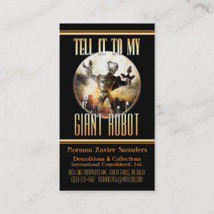 Riesige Roboter-Visitenkarte Visitenkarte