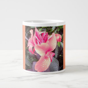 Riesige rosa Canna Lilien-Foto-Tasse Jumbo-Tasse