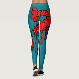 Riesige rote Panzerkrebse des Spaßes Leggings