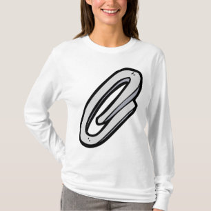 Riesige silberne Büroklammer Büro und Schreibwaren T-Shirt