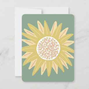Riesige Sonnenblume Feiertagskarte