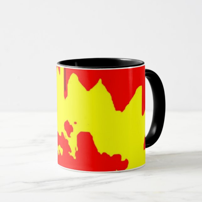 Riesige Sonnenblume-Tasse Tasse (VorderseiteRechts)