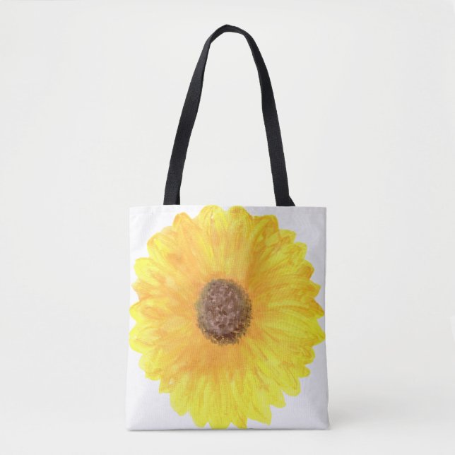 Riesige Sonnenblumen-Einkaufstasche (Vorderseite)