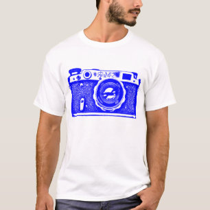 Riesige sowjetisch-russische Kamera - Blau T-Shirt