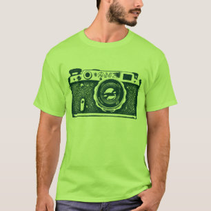 Riesige sowjetisch-russische Kamera - Dunkelgrün T-Shirt
