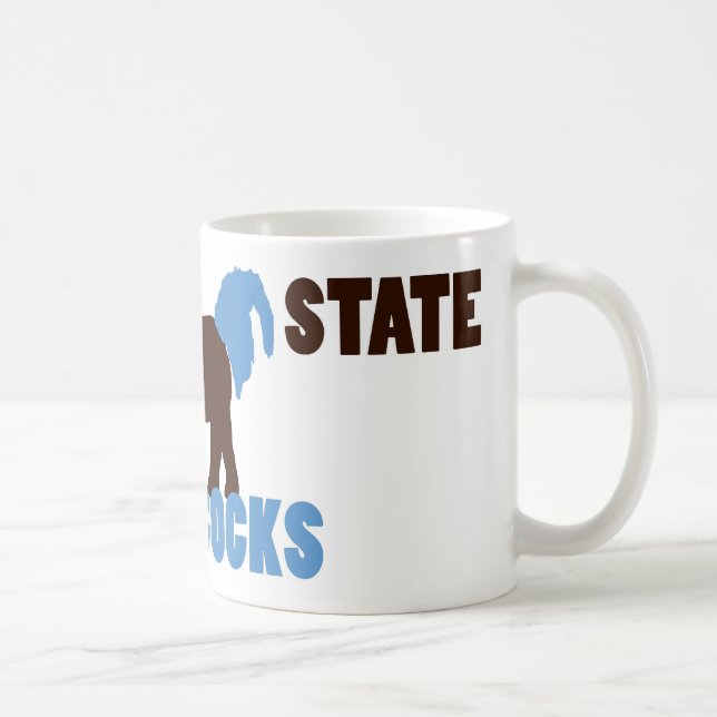 Riesige Staats-Kampfhahn-Tasse Tasse (Rechts)