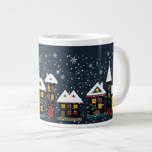 Riesige Suppen-Tasse der Winterszene Jumbo-Tasse
