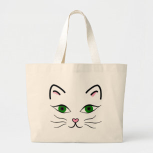 Riesige Tasche - Kitty-Gesicht