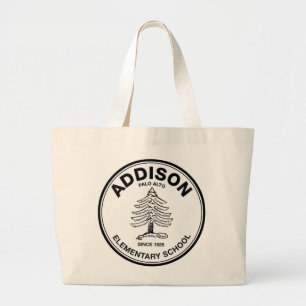 Riesige Taschen-Tasche, schwarzes Logo Jumbo Stoffbeutel