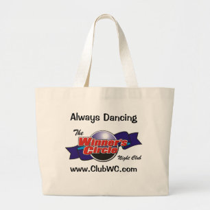 Riesige Taschen-Tasche WC "immer tanzend " Jumbo Stoffbeutel
