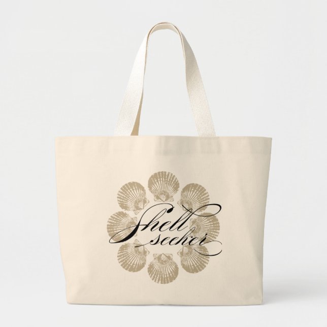 Riesige Taschentasche des Muschel-Suchers Jumbo Stoffbeutel (Vorne)