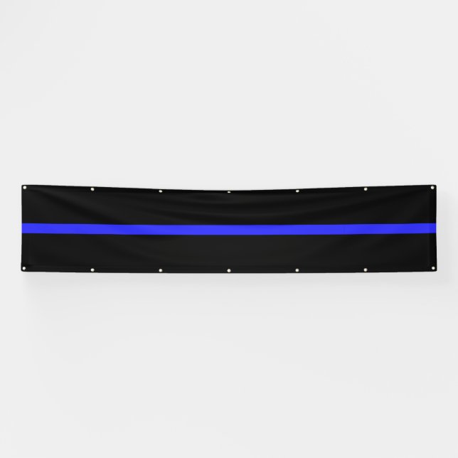 Riesige Thin Blue Line-Standardversion Banner (Horizontal)