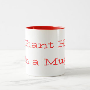Riesige Umarmungs-Tasse Zweifarbige Tasse