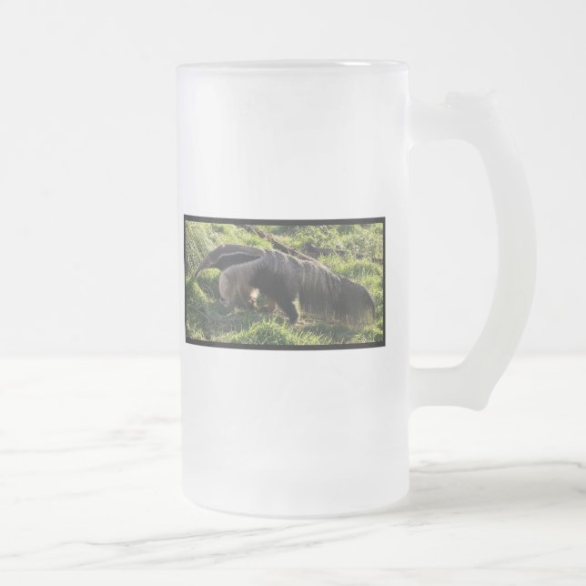 Riesiger Anteater-mattierte Bier-Tasse Mattglas Bierglas (Rechts)