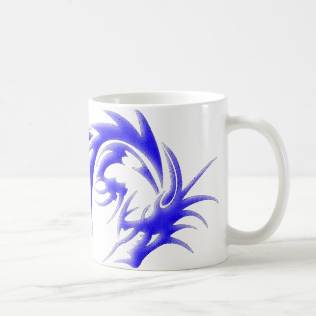 Riesiger blauer Drache Tasse (Rechts)