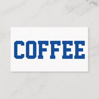 Riesiger Blauer Text auf White Punch Loyalty Card Treuekarte