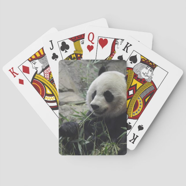 Riesiger chinesischer Panda-Bär Spielkarten (Rückseite)