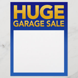 "Riesiger Garagenverkauf" Flyer Vorlage