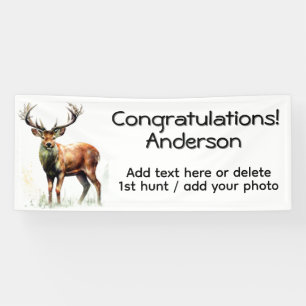 Riesiger gekaperter Hirsch Hinzufügen von Foto ben Banner