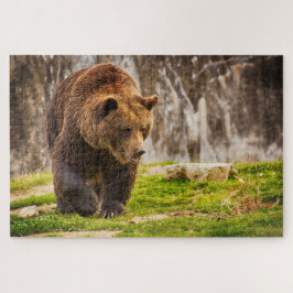 Riesiger Grizzlybär im Wildtier Puzzle