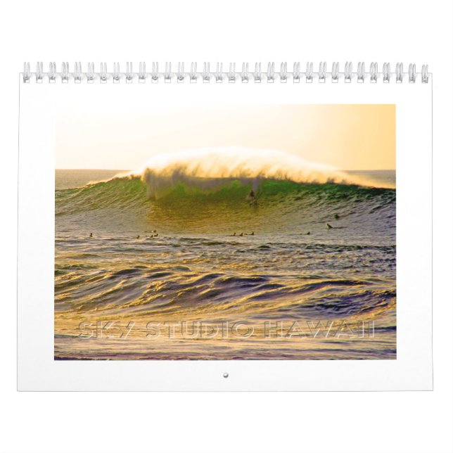 Riesiger Hawaii-Brandungs-Kalender Kalender (Titelbild)