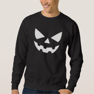 Riesiger Jack O Lantern Gesicht Gruseliger Hallow Sweatshirt