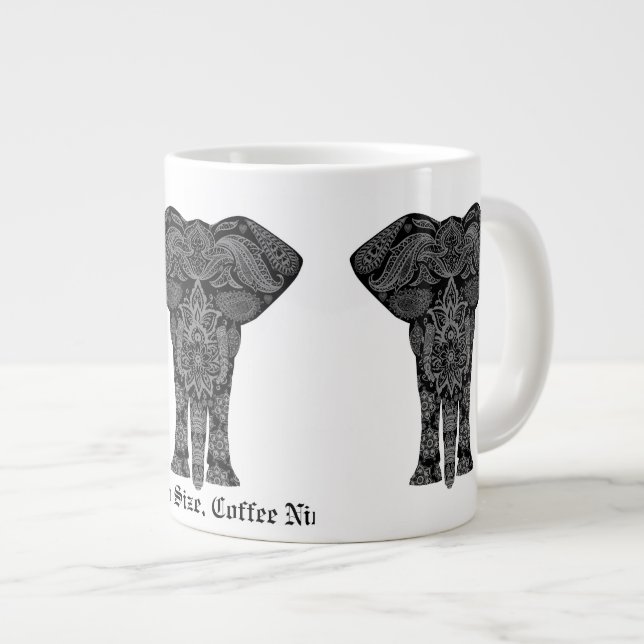 Riesiger Kaffee Jumbo-Tasse (Vorderseite Rechts)