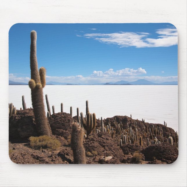 Riesiger Kaktus am Salar de Uyuni mousepad (Vorne)