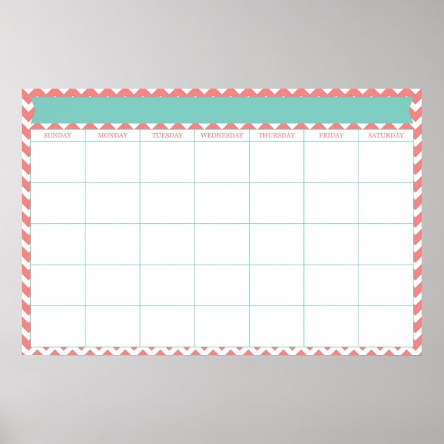 Riesiger Kalender Poster (Vorne)