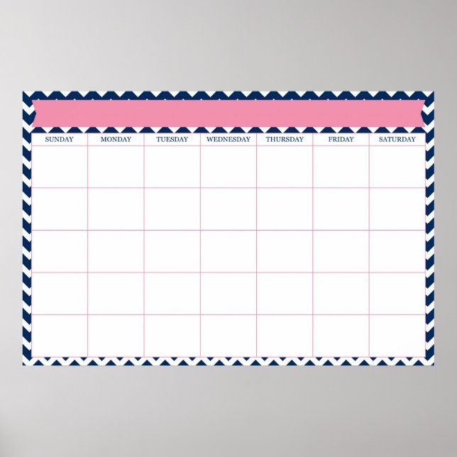 Riesiger Kalender Poster (Vorne)