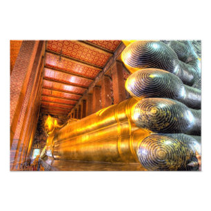 Riesiger liegender Buddha im Tempel, Wat Pho, Fotodruck