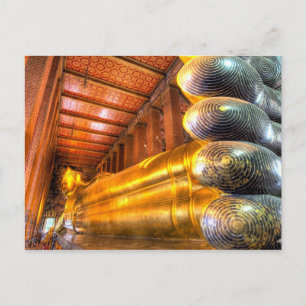 Riesiger liegender Buddha im Tempel, Wat Pho, Postkarte