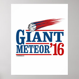 RIESIGER METEOR 2016 -- Anti-Trump 2016 - Politicl Poster