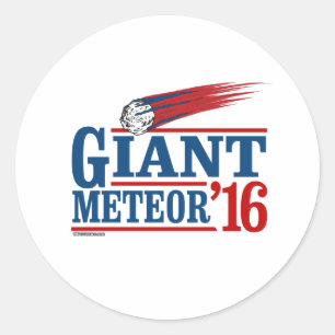 RIESIGER METEOR 2016 -- Anti-Trump 2016 - Politicl Runder Aufkleber