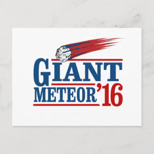 Riesiger Meteor 2016 Postkarte