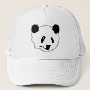 Riesiger Panda-Bär Gesicht Truckerkappe