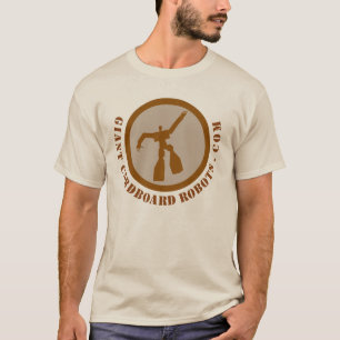 Riesiger Papproboter-Brown-T - Shirt