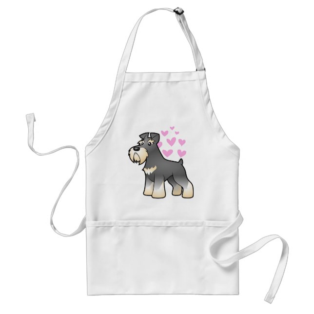 Riesiger/Standard-/Miniaturschnauzer-Liebe Schürze (Vorne)
