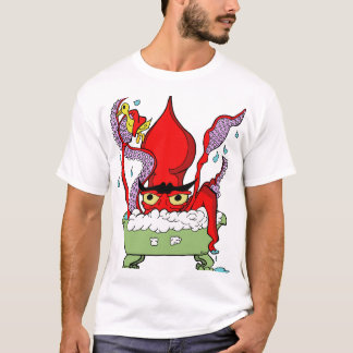 Riesiger Tintenfisch in einer Wanne T-Shirt