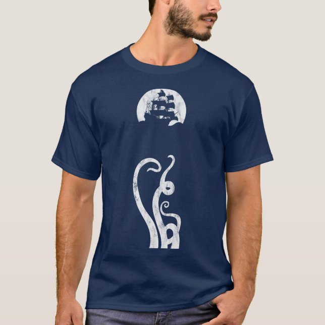 Riesiger Tintenfisch T-Shirt (Vorderseite)