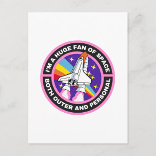 riesiger Weltraumfan Postkarte