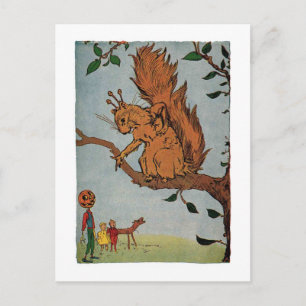 Riesiges Eichhörnchen, Vintage Kleiner Zauberer vo Postkarte