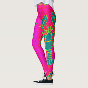 riesiges grünes Hummer Thunder_Cove Rosa Leggings